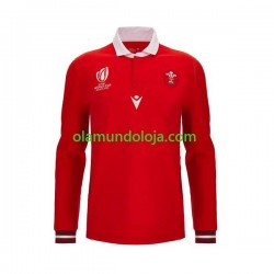 Camisola Rugby País de Gales Homem Equipamento Primeiro RWC 2023 Manga Comprida